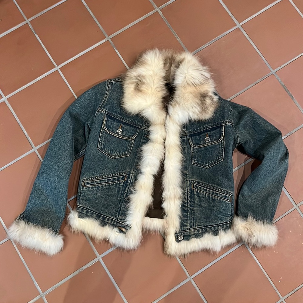 🐰Union Trade Rabbit Trim Denim Jacket